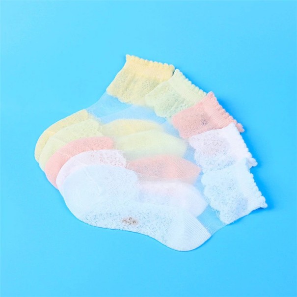 Girls' Sheer Socks - 5 Pairs 2-4 years