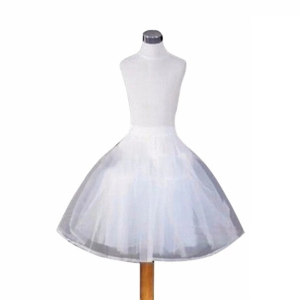 Girls' Short Petticoat Large Volume White Underskirt for Dresses Fluffy Underskirt for Girls' Party and Wedding Dresses 1