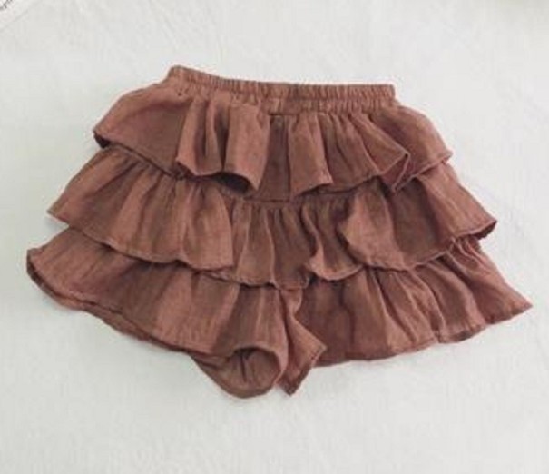 Girls' Shorts N686 brick red 9-12 months