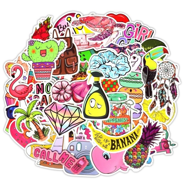 Girls' Stickers 50 pcs E246 1