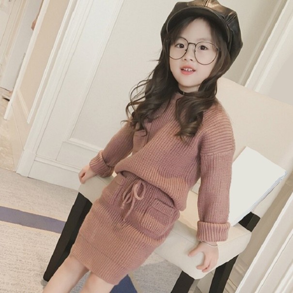 Girls' Sweater and Skirt L1318 3 B
