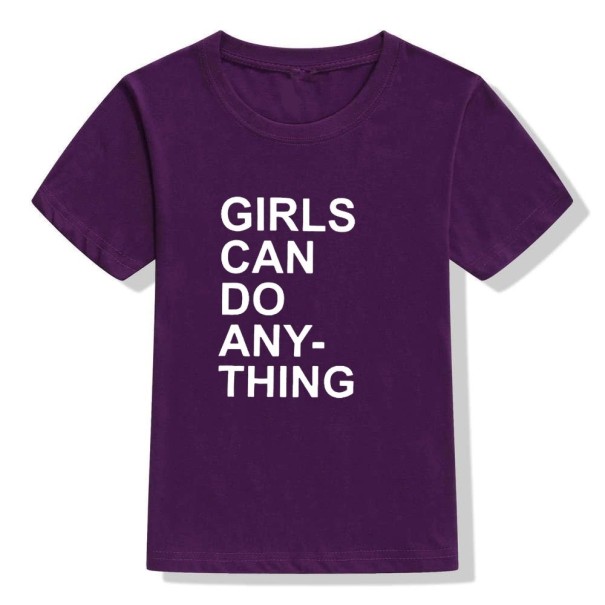 Girls' T-shirt B1571 dark purple 9-12 months