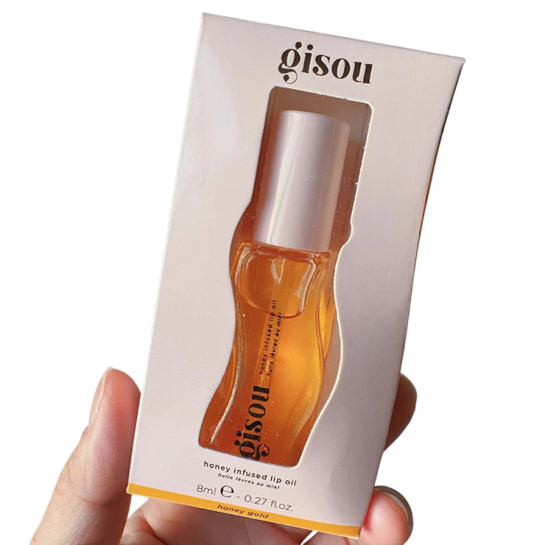 Gisou hydratační olej na rty s exfoliačním leskem 8 ml péče o suché rty pro plnější vzhled a každodenní použití 2