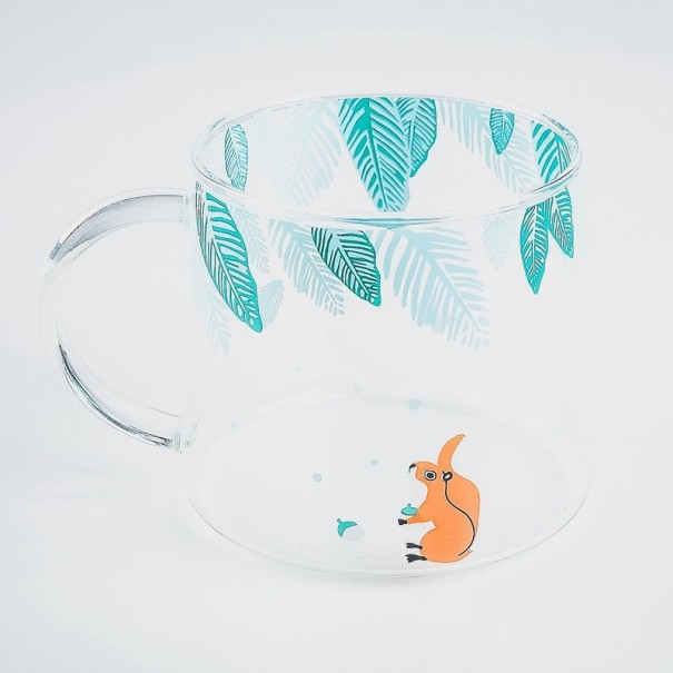 Glass Mug with Animals 3