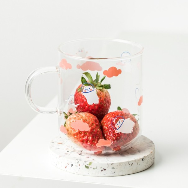 Glass Mug with Animals A1400 3