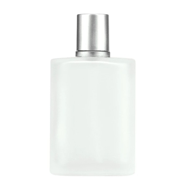 Glass Perfume Bottle with Spray 50 ml Refillable Bottle Screw Cap Matte Transparent Container for Fragrances 1