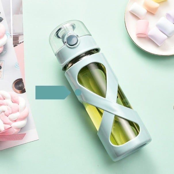 Glass Travel Bottle green