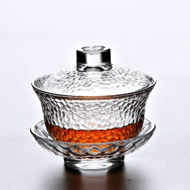 Glazen theekom gaiwan 1
