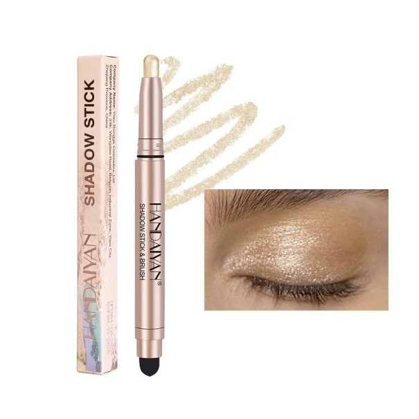 Glinsterende crème oogschaduw Crème oogschaduw in een stick met applicator Ultra gepigmenteerd oogpotlood Waterproof 2