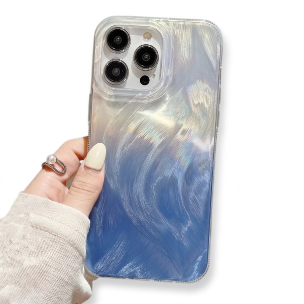 Glitrende beskyttelsescover til Samsung Galaxy A55 5G med ramme der beskytter kameraet og knapdæksler Holdbart mobilcover til hånd og bord blå