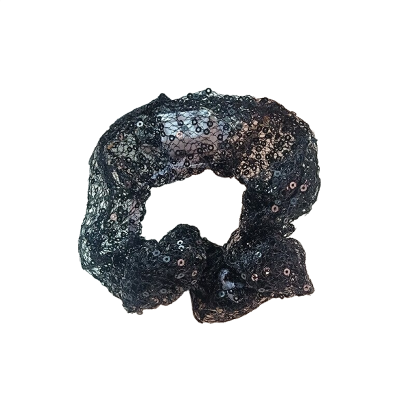 Glødende scrunchies sort