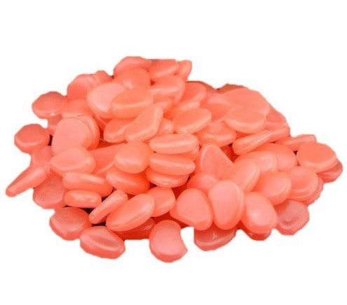 Gloeiende kiezels - 50 stuks J3222 oranje