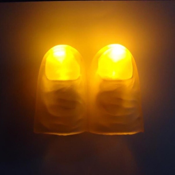 Gloeiende vingers 2 stuks geel