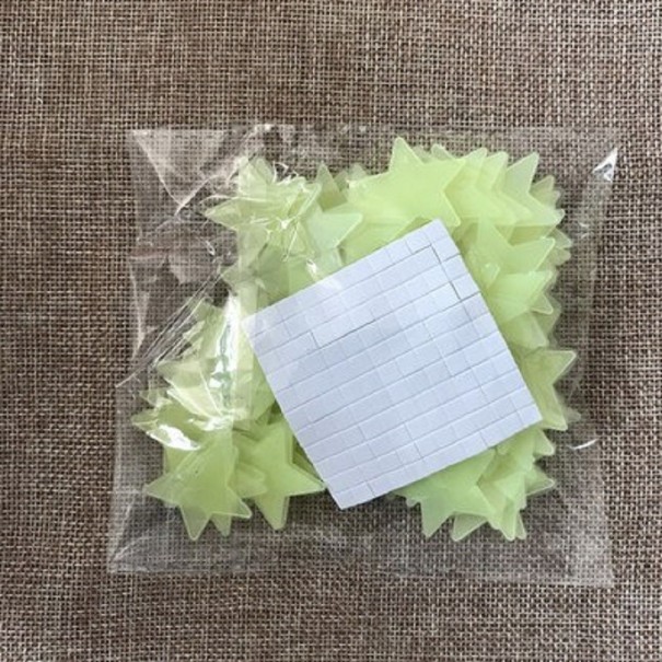 Glow in the Dark Adhesive Stars for Walls 100 pcs 2