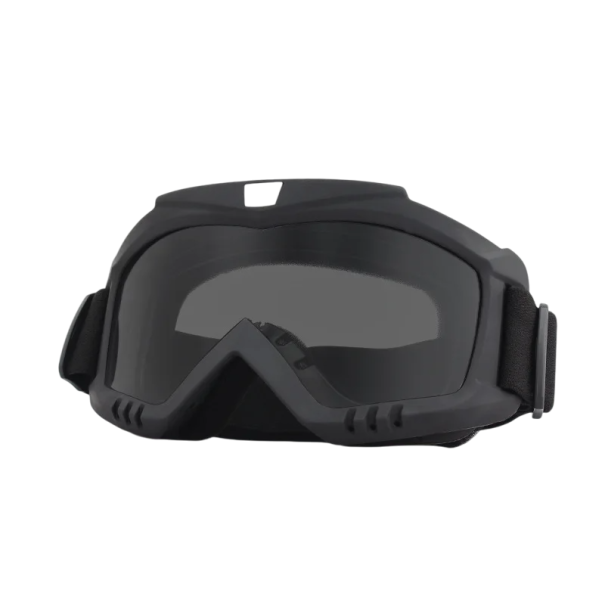 Gogle motocrossowe wiatroszczelne, pyłoszczelne 19 x 10 cm Szkło ciemne Gogle ochronne wykonane z elastycznego polimeru TPU Do jazdy na motocyklach i quadach 1