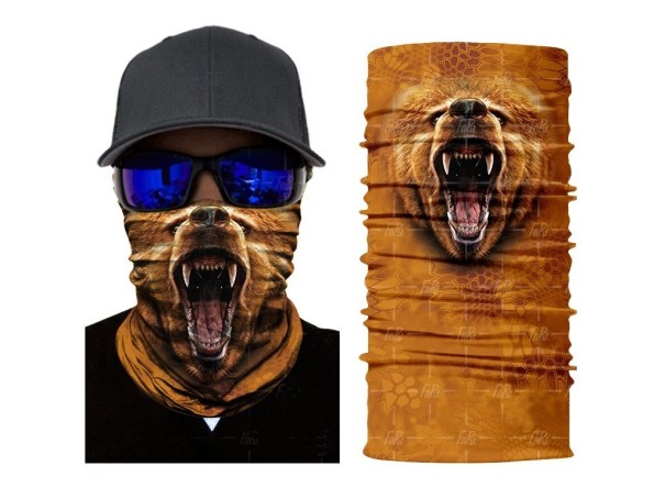 Gola 3D masculina com animais J3368 2