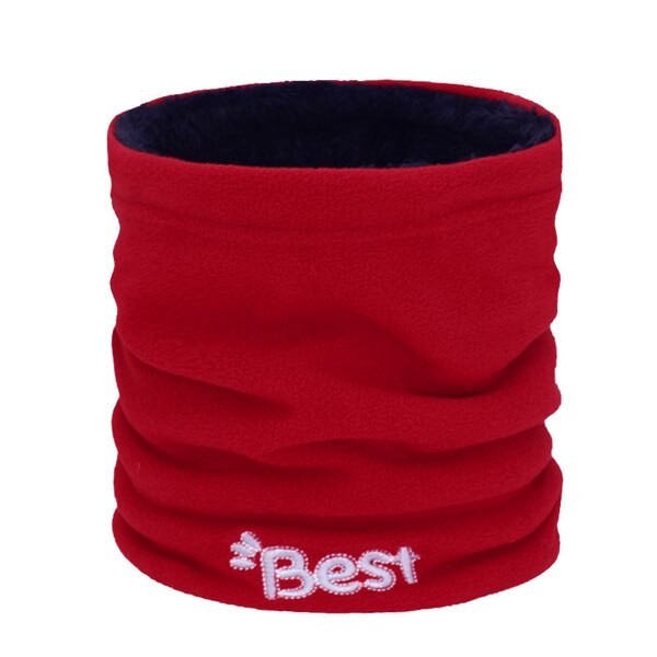 Gola de Inverno com Inscrição vermelho