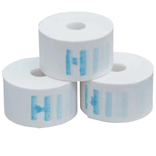 Gola de papel para cabeleireiro branco