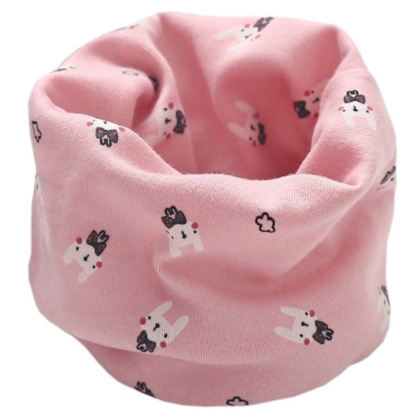 Gola infantil com coelhos rosa
