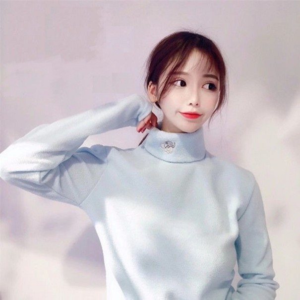 Golf damski A2322 jasnoniebieski L