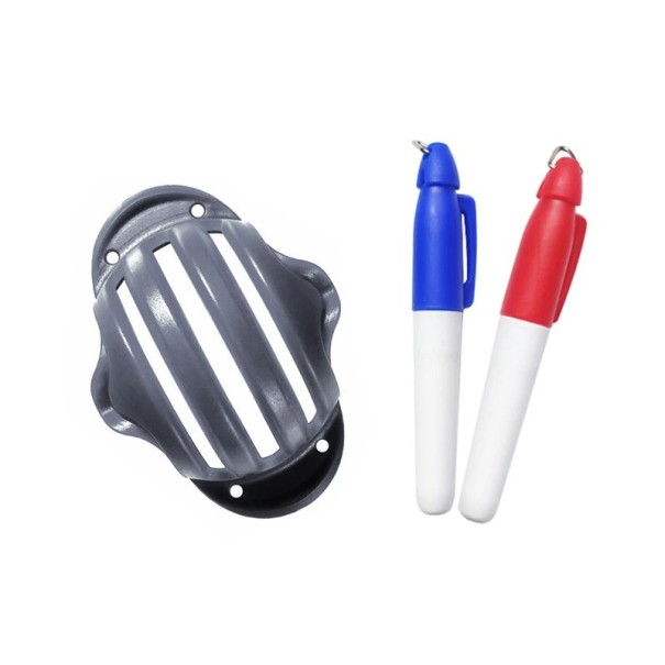 Golfbold skabelon sort