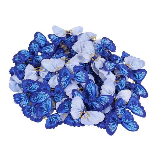 Gomas elásticas para perros con forma de mariposa azul 20 uds. Gomas elásticas para perros con forma de mariposa azul 20 uds.