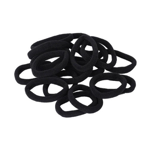 Gomas para el pelo - 10 uds. negro