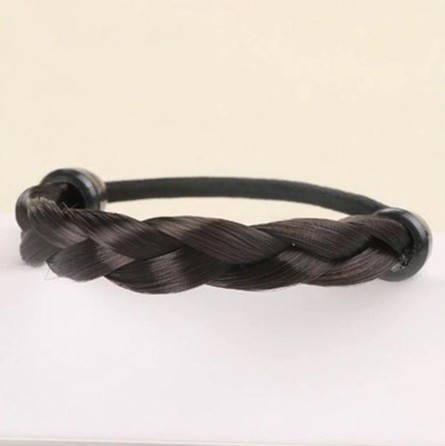 Gomma per capelli con trecce artificiali 4
