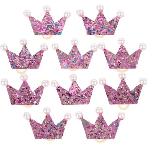 Gommes pour chiens avec couronne violet clair 20 pcs