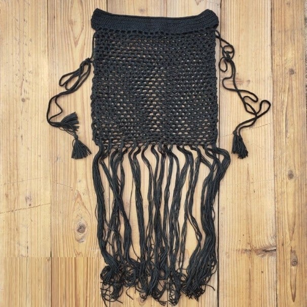 Gonna a maglia da donna nero S