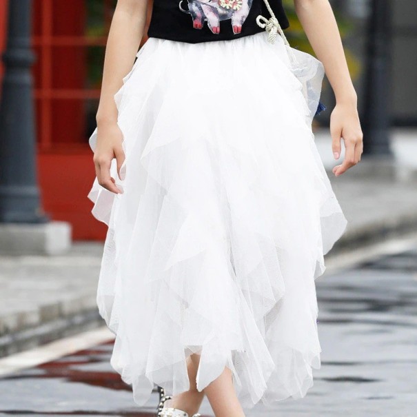 Gonna da ragazza L1062 bianco 5