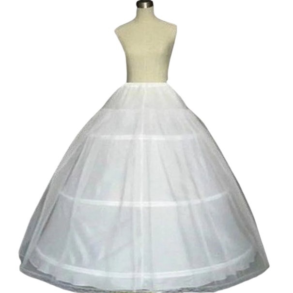 Gonna da sposa lunga con 3 cerchi Gonna voluminosa a più strati per abiti da sposa e da ballo Struttura in tulle per grande volume 1