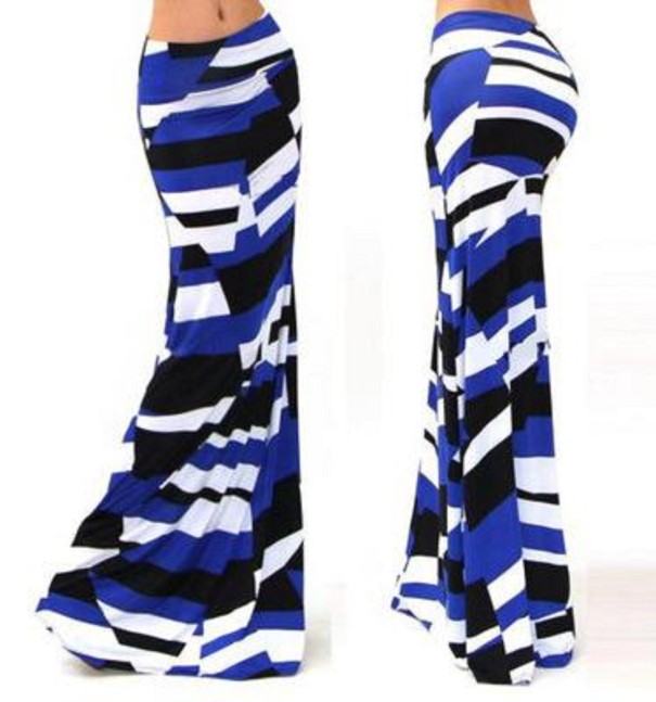 Gonna lunga da donna con motivo A1012 M 12