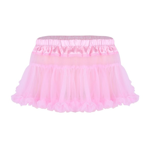 Gonna mini in tulle da donna A1912 rosa