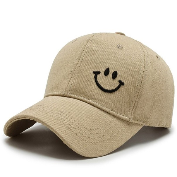 Gorra con cara sonriente T204 caqui