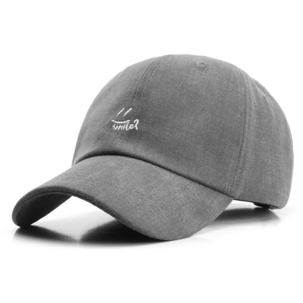 Gorra con cara sonriente T250 gris