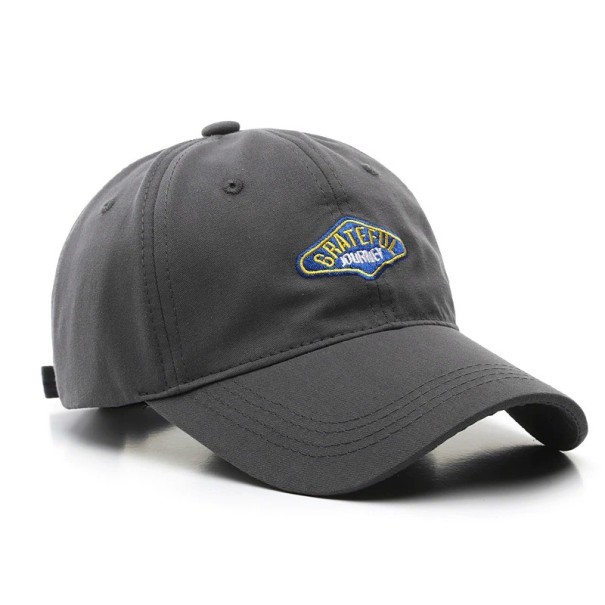 Gorra con inscripción T37 gris oscuro