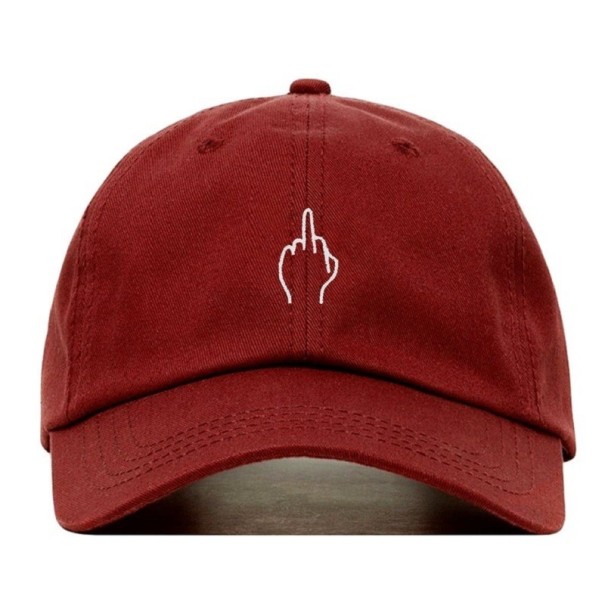 Gorra con mano T200 burdeos