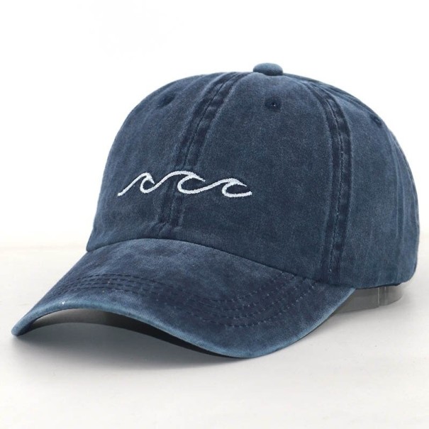 Gorra con ondas marinas azul oscuro