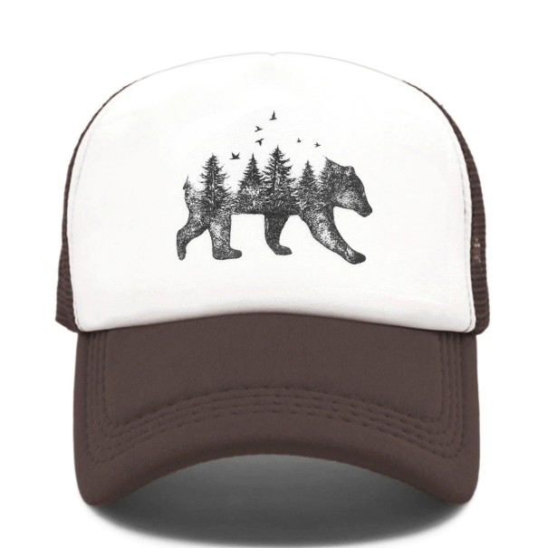 Gorra con oso café Gorra con oso café