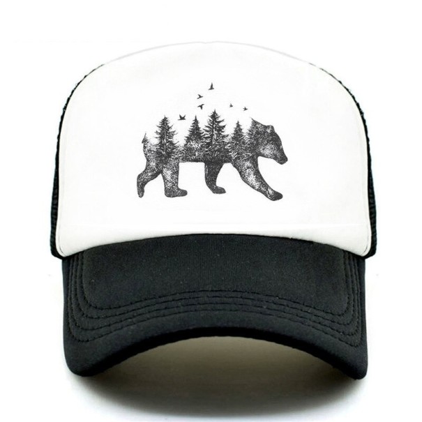 Gorra con oso negro