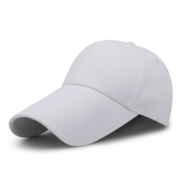 Gorra con visera extendida T194 blanco L