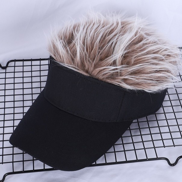 Gorra con visera para hombre con pelo falso Beige Gorra con visera para hombre con pelo falso Beige