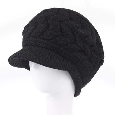 Gorra con visera para mujer J3090 negro