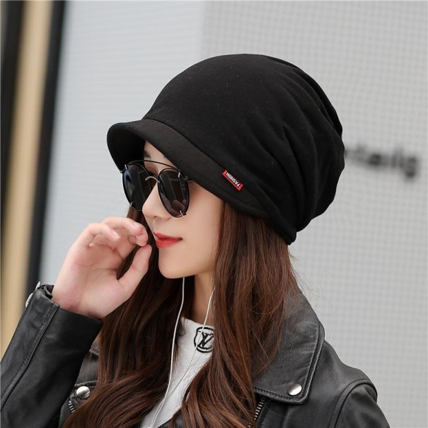 Gorra con visera para mujer negro