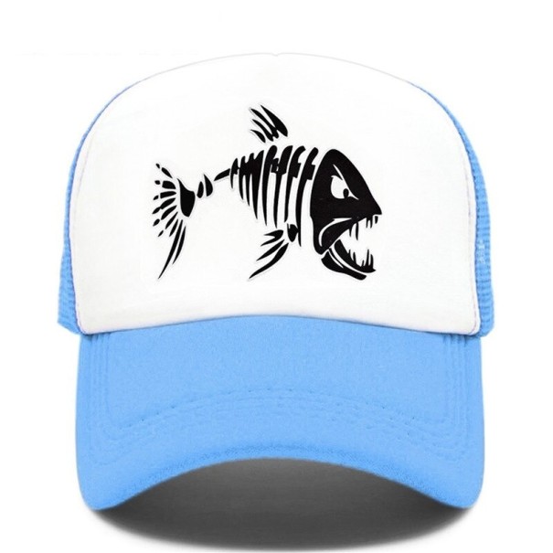Gorra de camionero para hombre con pez T163 12