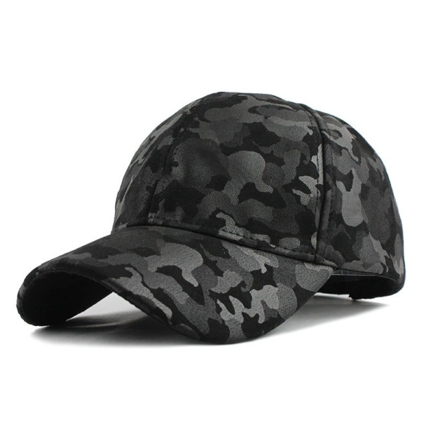Gorra de camuflaje para hombre T228 negro