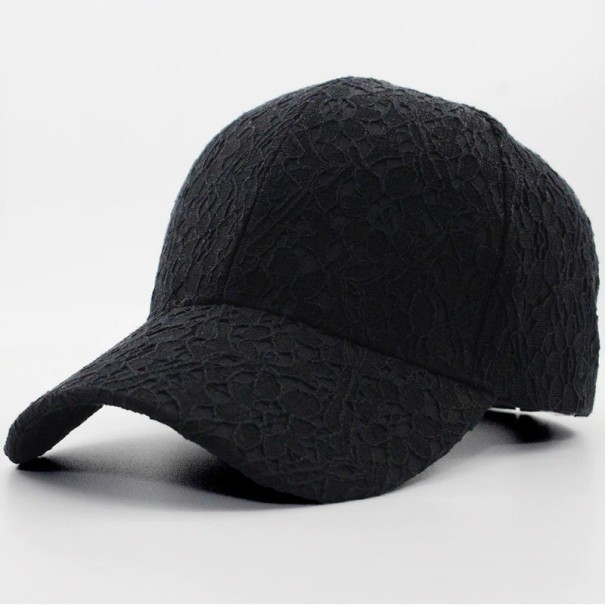 Gorra de mujer con encaje negro