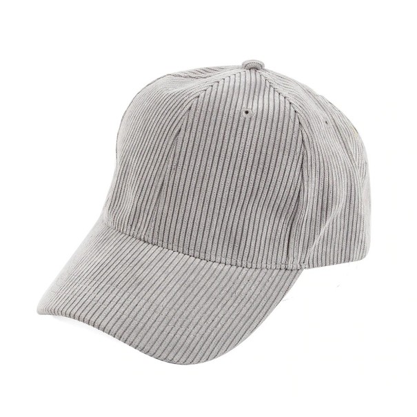 Gorra de pana gris