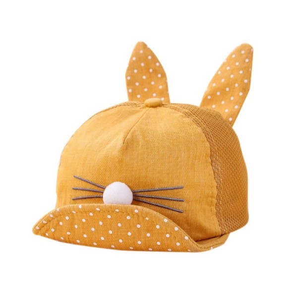 Gorra infantil con orejas A2753 amarillo